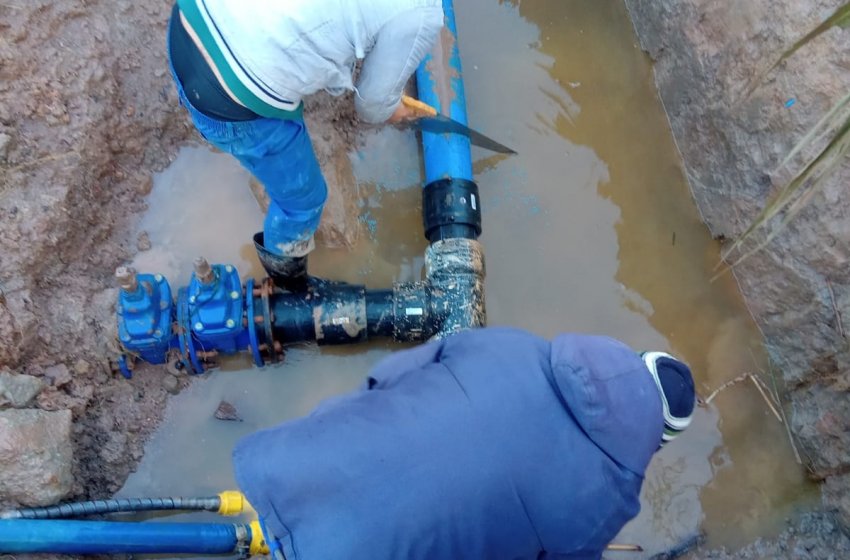 ROMPIMENTO DE ADUTORA INTERROMPE ABASTECIMENTO DE ÁGUA EM QUATRO BAIRROS