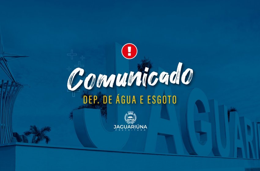 DAE FARÁ INTERRUPÇÃO TEMPORÁRIA NO FORNECIMENTO DE ÁGUA DO NÚCLEO URBANO ANA HELENA