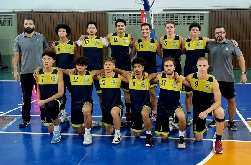 BASQUETE SUB 18 DE JAGUARIÚNA ESTREIA NA LIGA METROPOLITANA