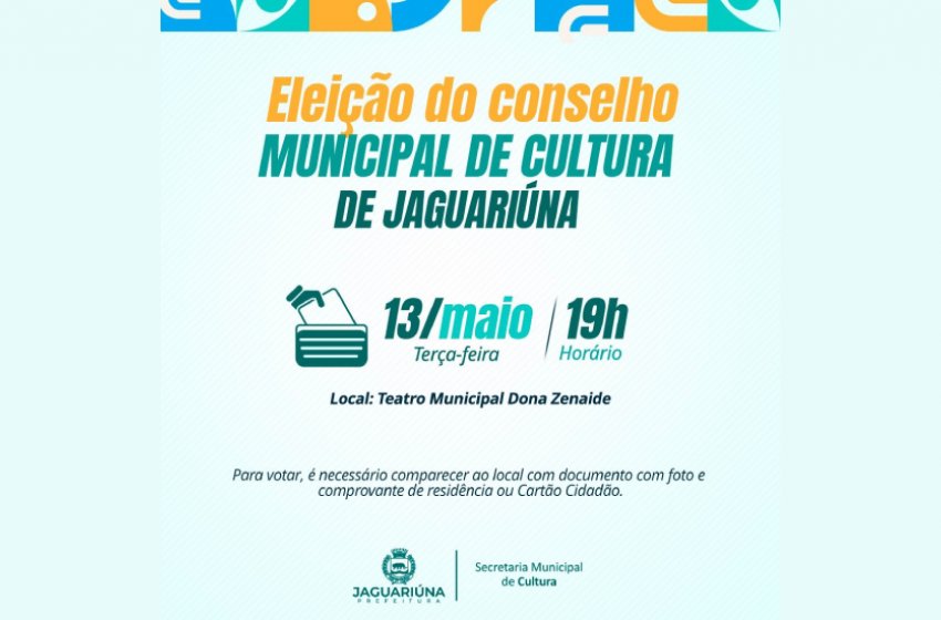 CONSELHO MUNICIPAL DE CULTURA ELEGE NOVOS INTEGRANTES NESTA TERÇA