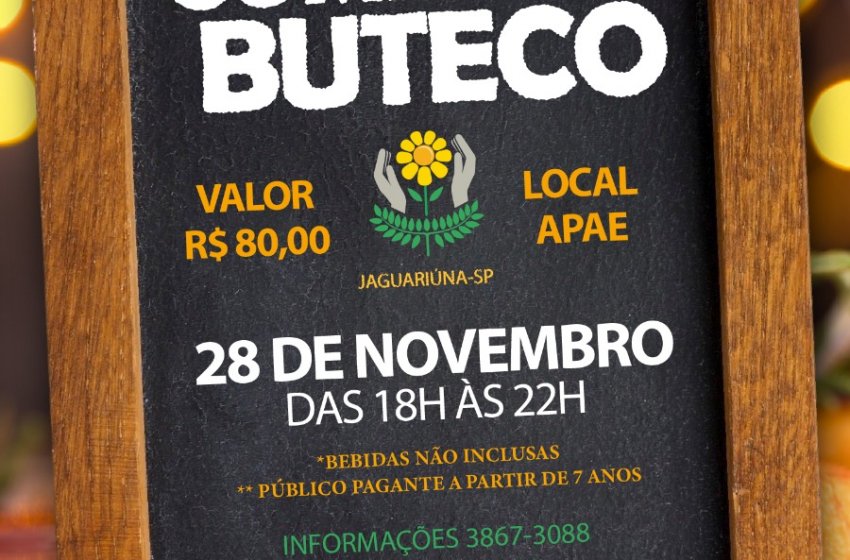 APAE DE JAGUARIÚNA TERÁ ‘COMIDA DE BUTECO’ NO PRÓXIMO DIA 28