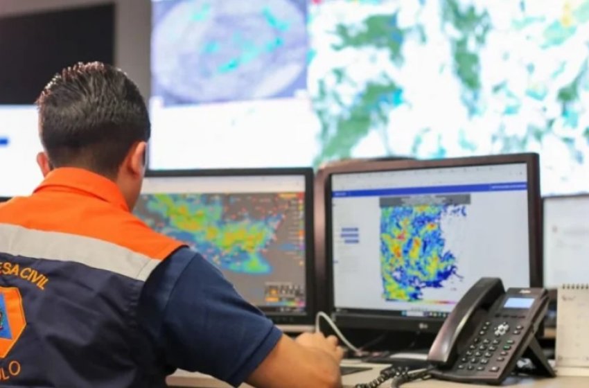 DEFESA CIVIL DE JAGUARIÚNA PARTICIPA DE SIMULADO QUE MARCA LANÇAMENTO DE NOVO RADAR