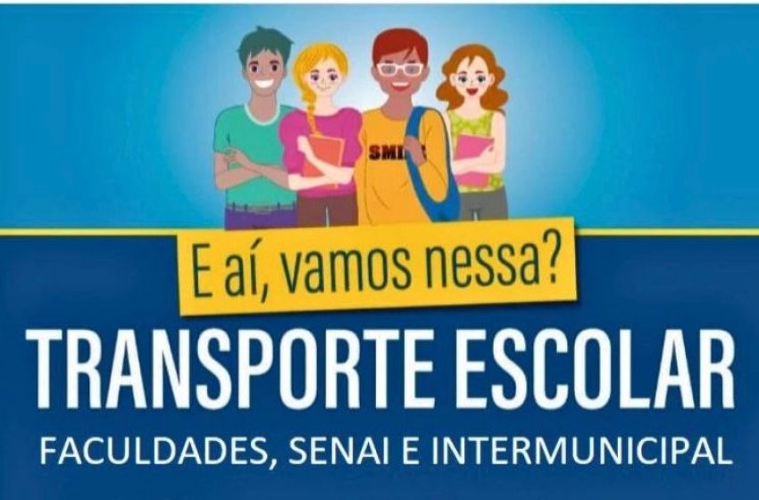 PREFEITURA DE JAGUARIÚNA ABRE INSCRIÇÕES PARA O TRANSPORTE ESCOLAR 2026