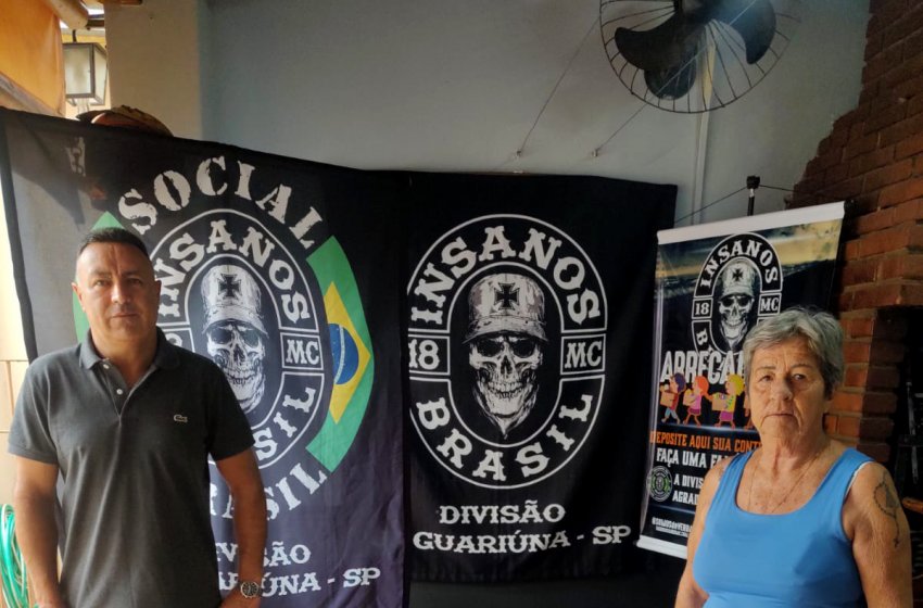 FUNDO SOCIAL DE JAGUARIÚNA RECEBE DOAÇÃO DE ALIMENTOS DE MOTO CLUBE 