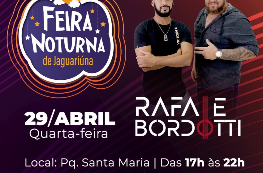 HOJE TEM FEIRA NOTURNA NO PARQUE SANTA MARIA 